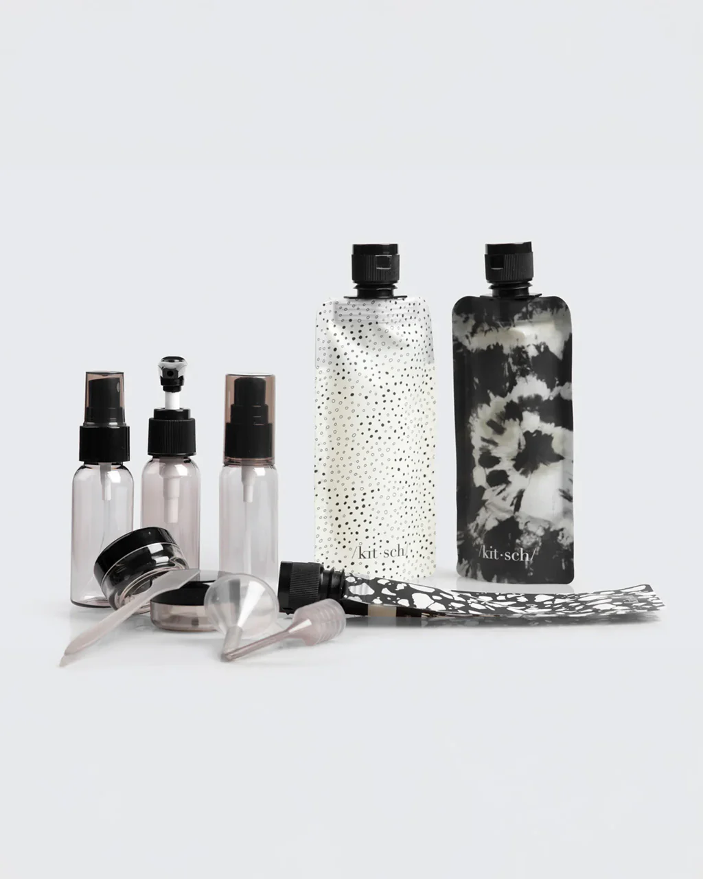 Black + Ivory Travel Bottles - Set of 11