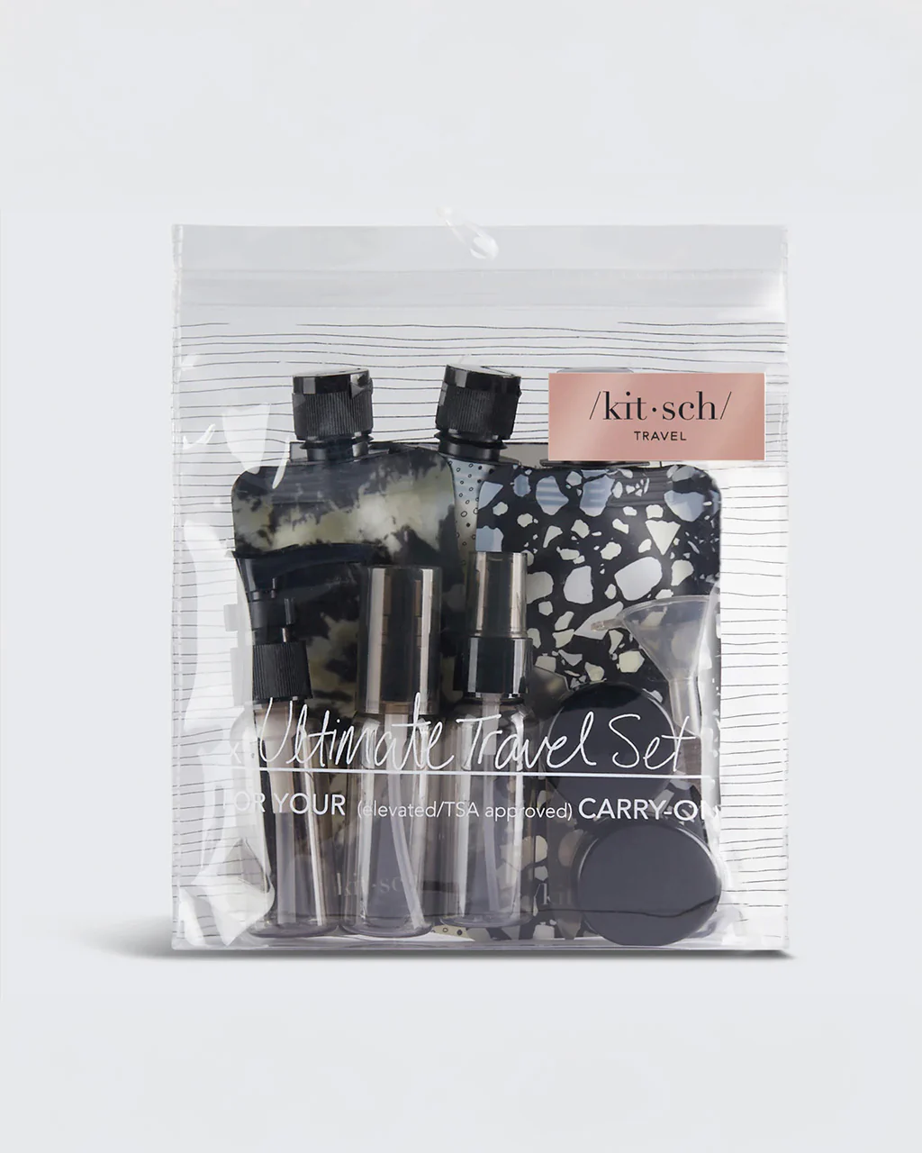 Black + Ivory Travel Bottles - Set of 11