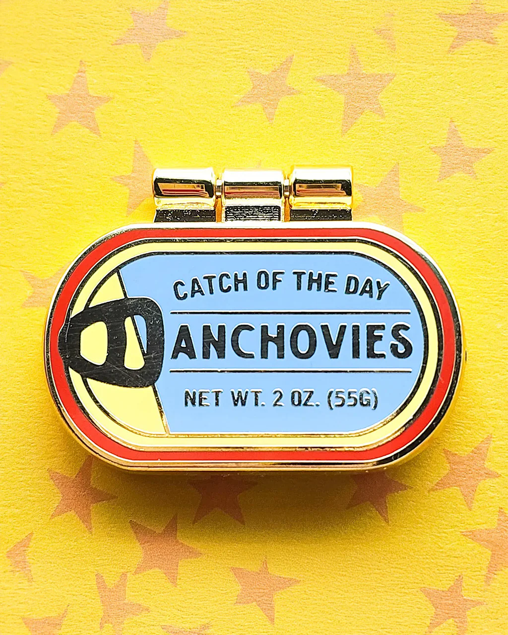 Tinned Anchovies Enamel Pin