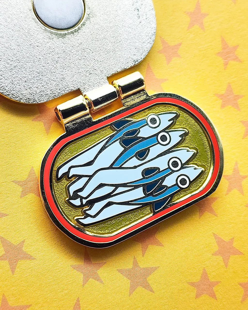 Tinned Anchovies Enamel Pin