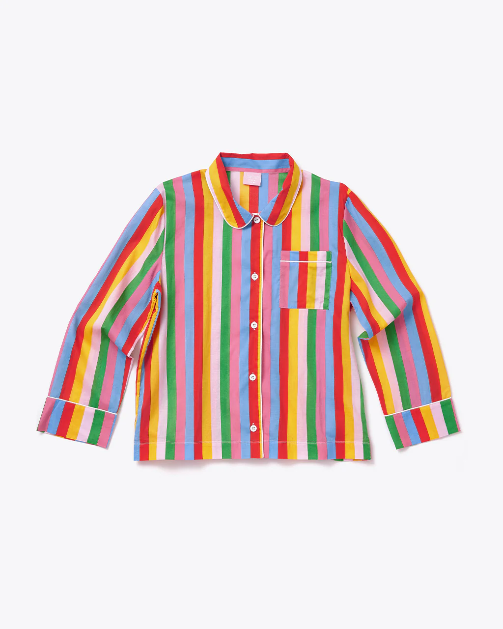 Long Sleeve Leisure Shirt - Rainbow Stripes