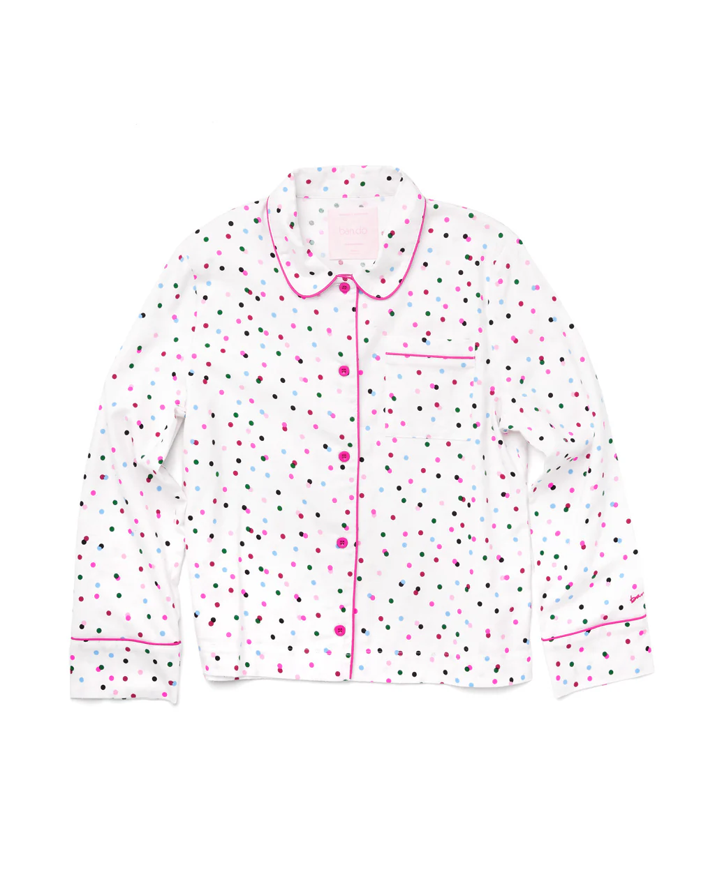 Long Sleeve Leisure Shirt - Party Dots