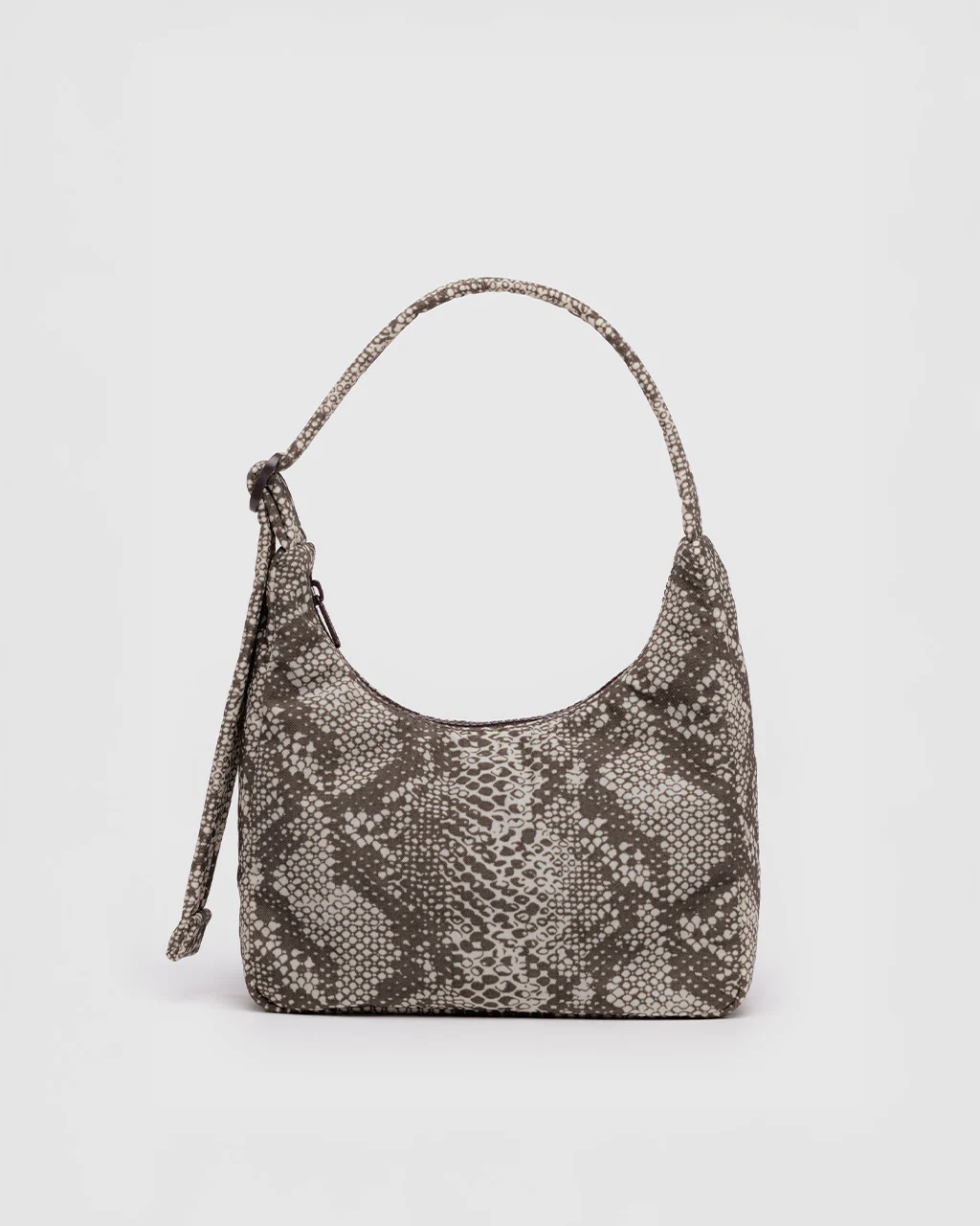 Mini Nylon Shoulder Bag - Snakeskin
