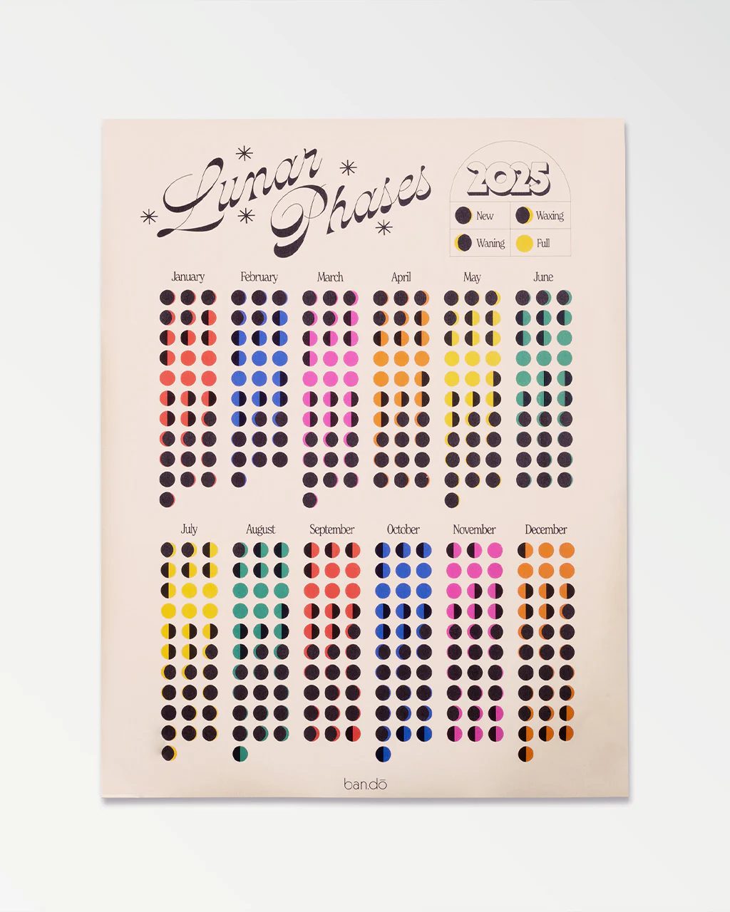 2025 Lunar Wall Calendar