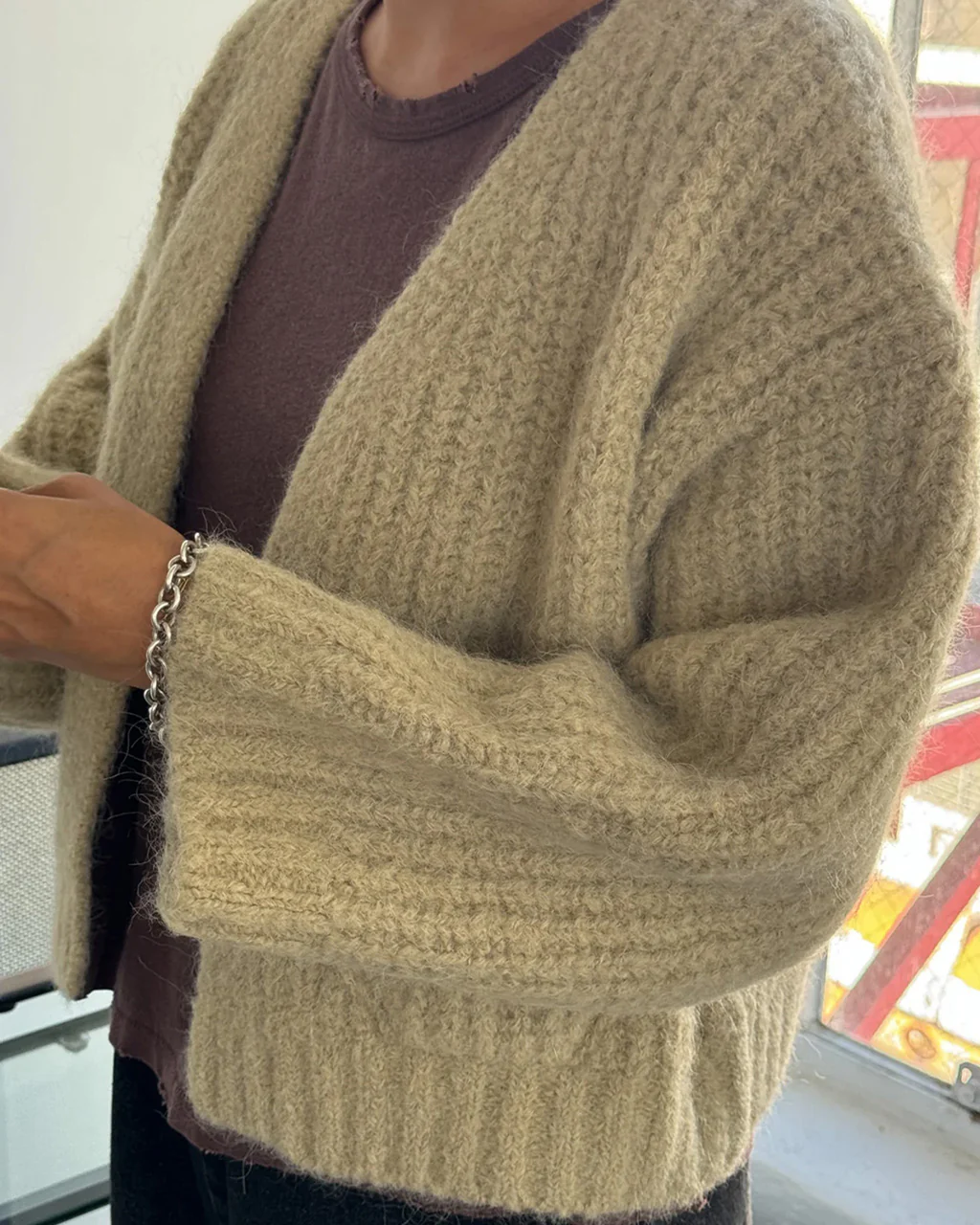 Alpaca Sweater Jacket - Butter