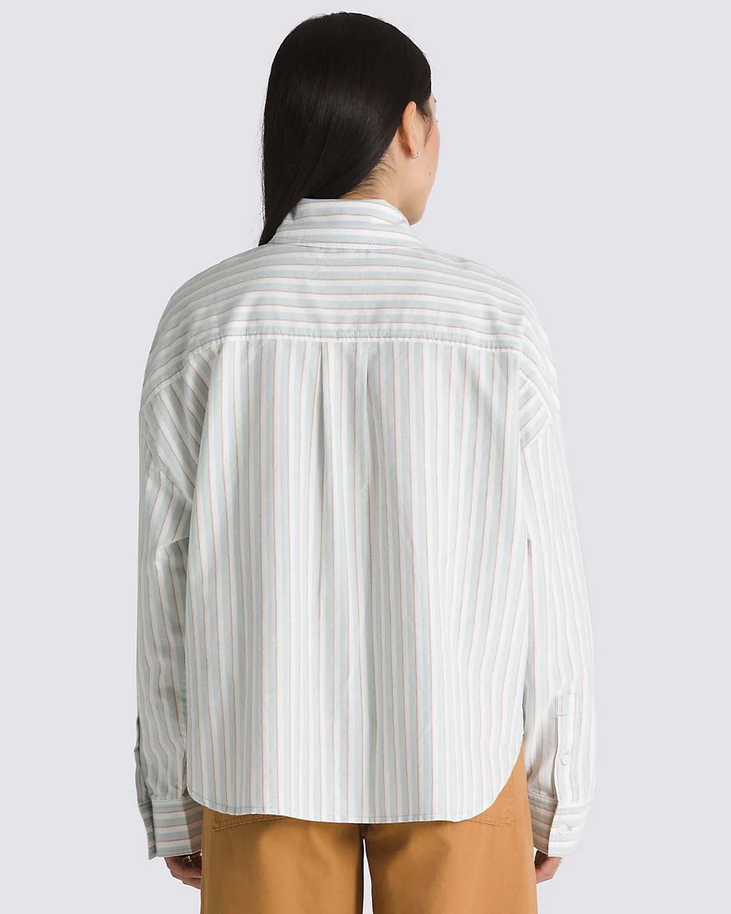 Antica Boxy Long Sleeve Shirt - Gray Mist