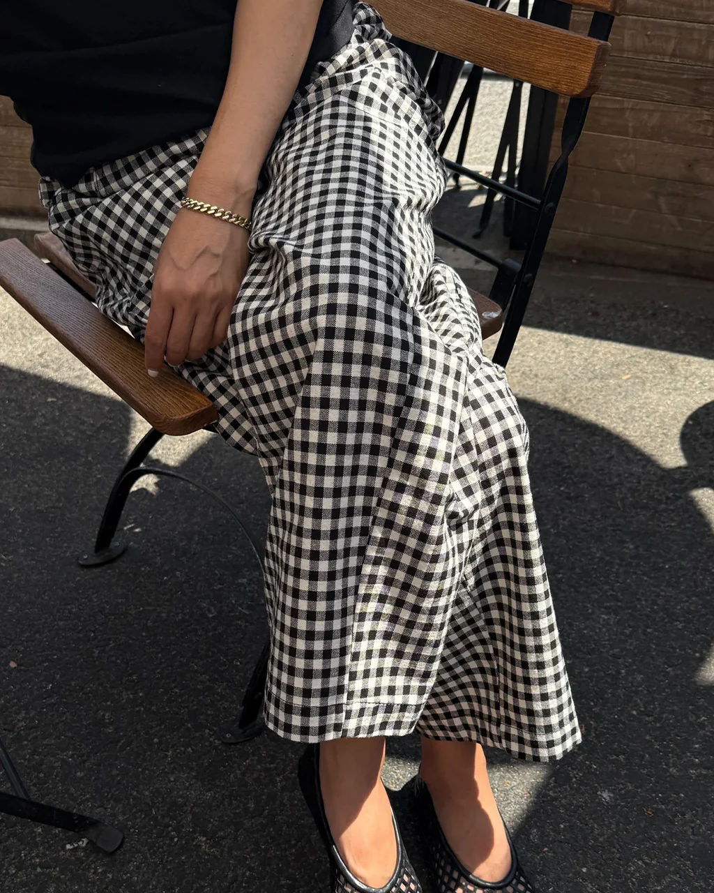 Arc Pants - Black Gingham