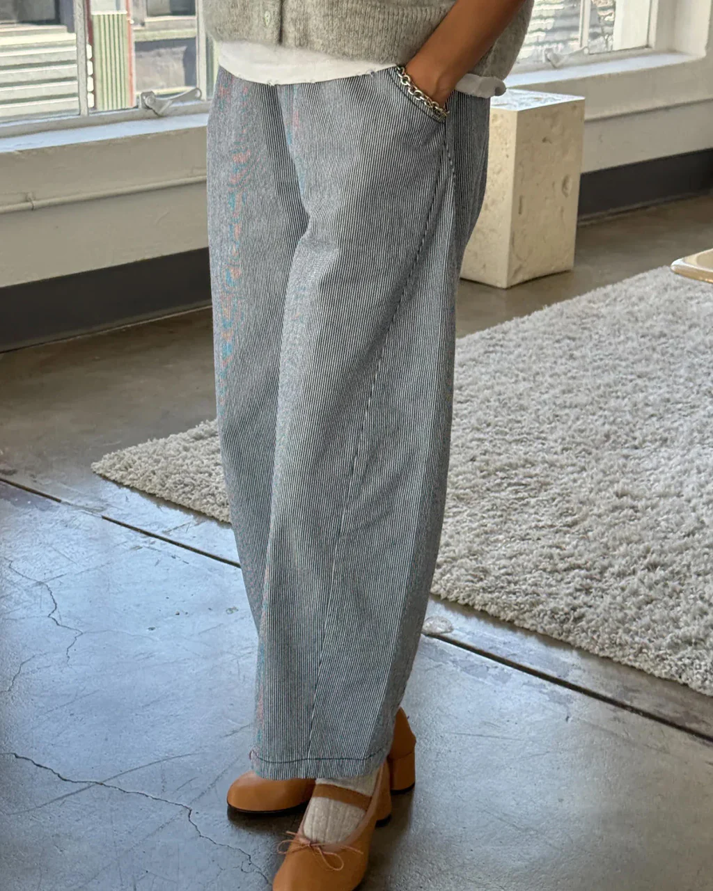 Arc Pants - Blue Stripe