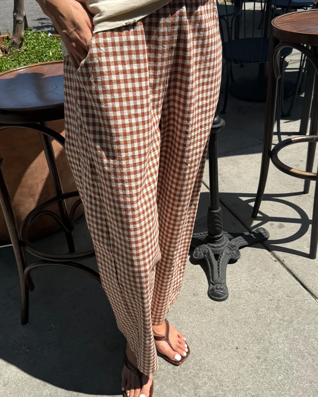 Arc Pants - Cinnamon Gingham