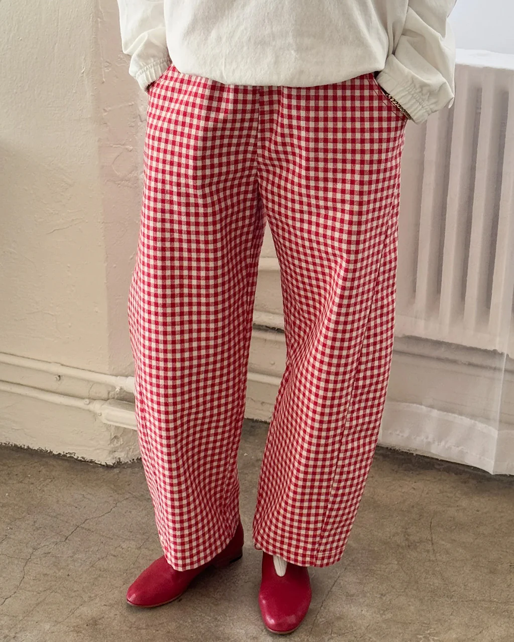 Arc Pants - Red Gingham