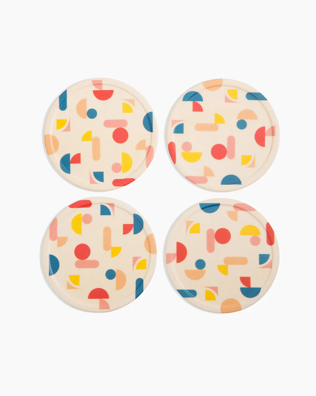 Bamboo Coaster Set - Chips