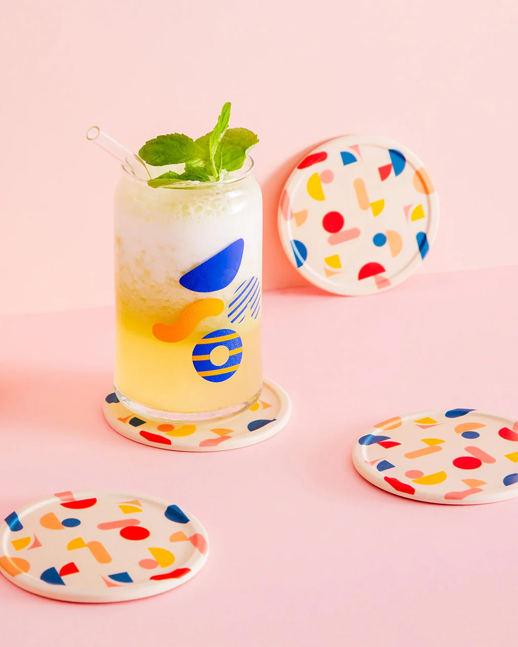 Bamboo Coaster Set - Chips