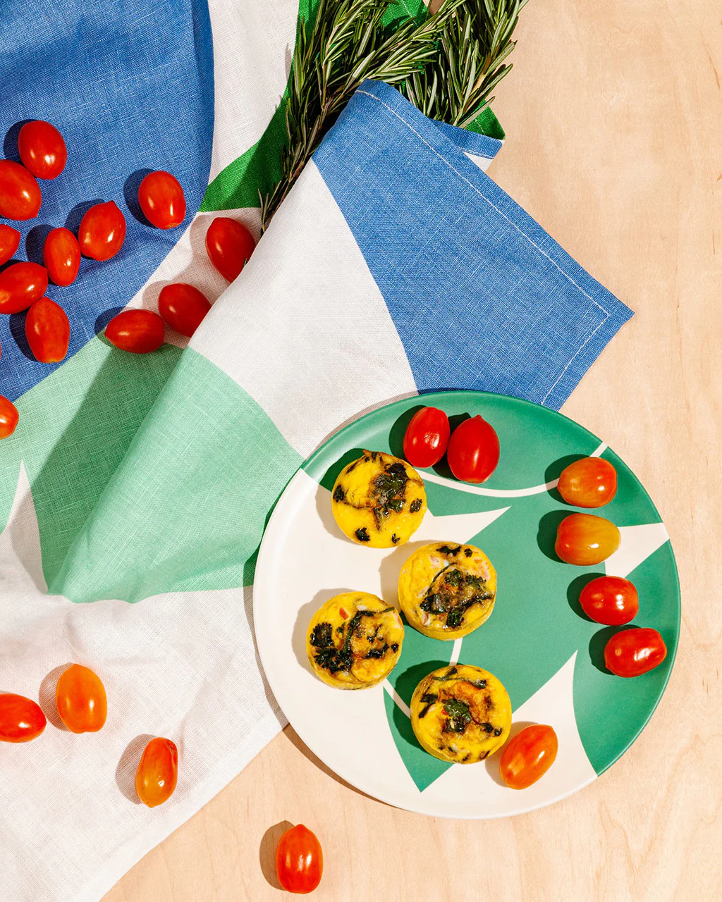 Bamboo Salad Plate Set - Flora