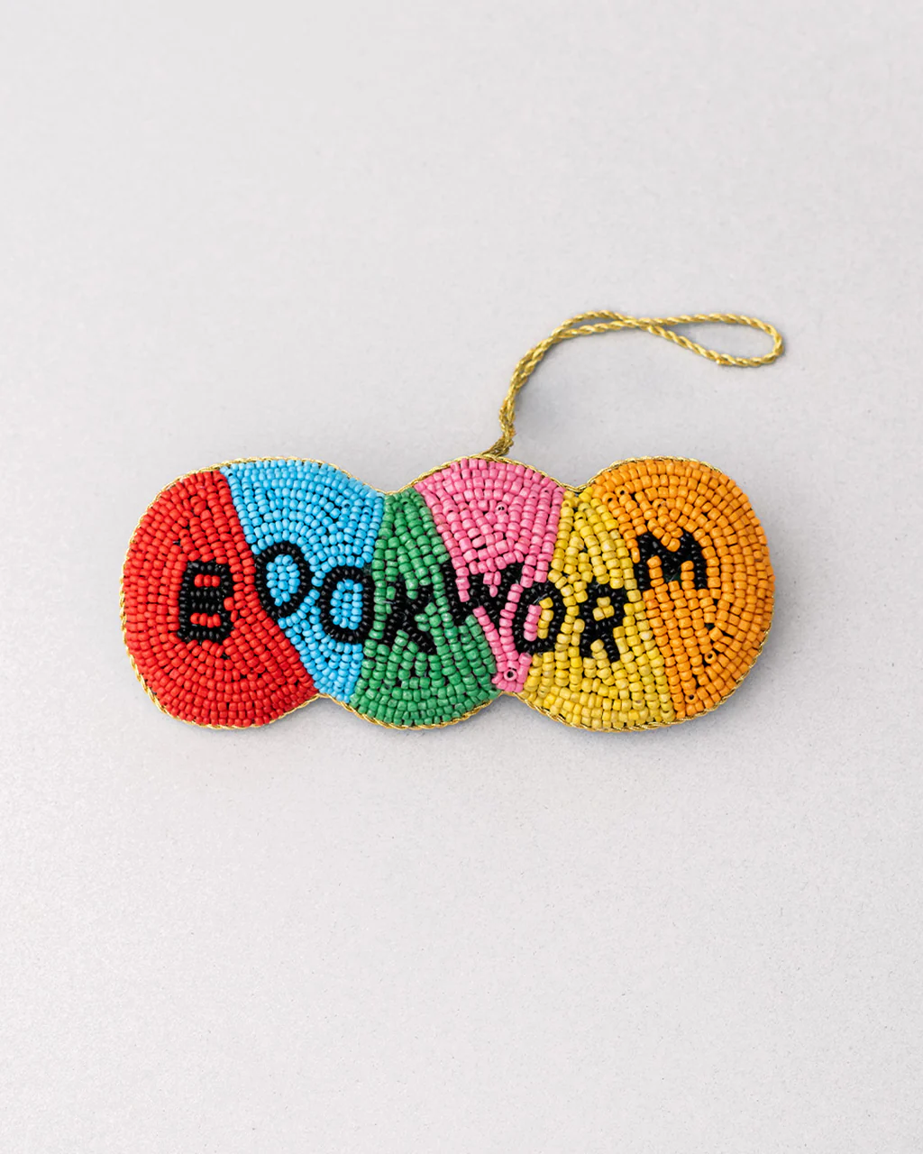 Beaded Ornament - Bookworm
