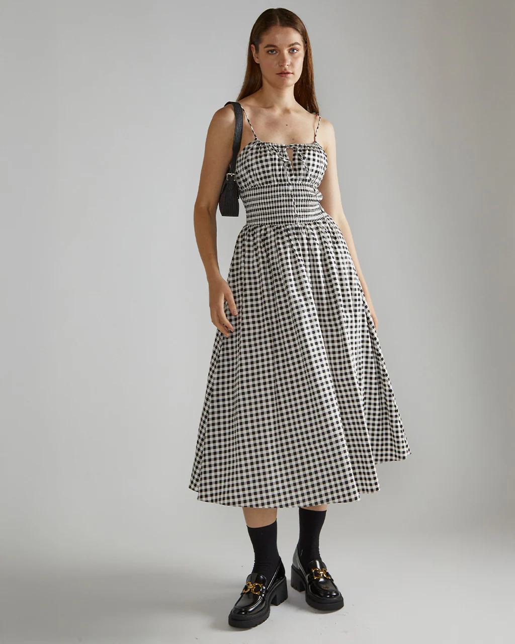 Black And White Gingham Dress