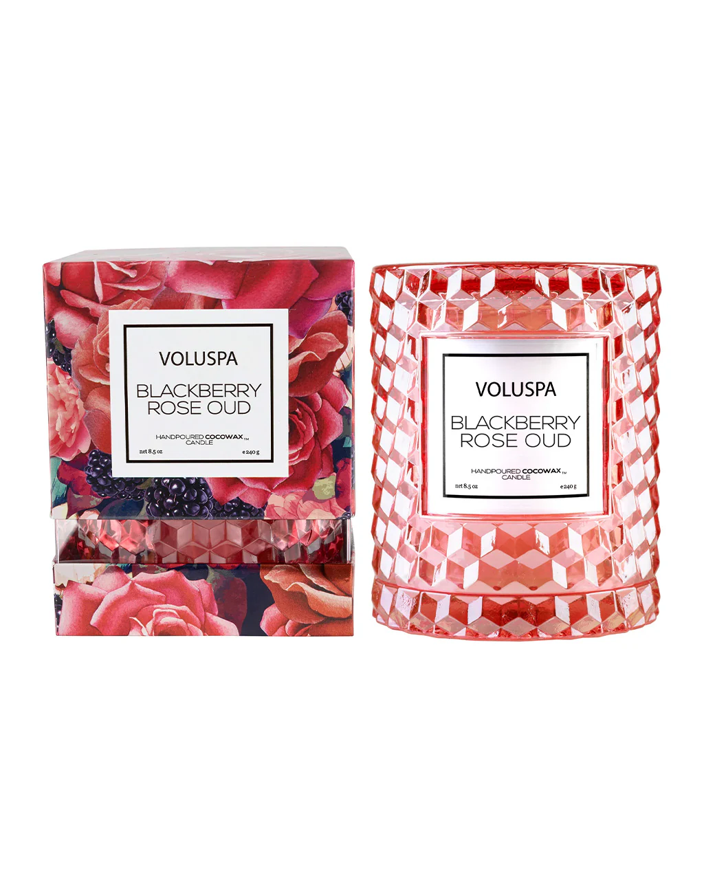 Blackberry Rose Oud Cloche Candle
