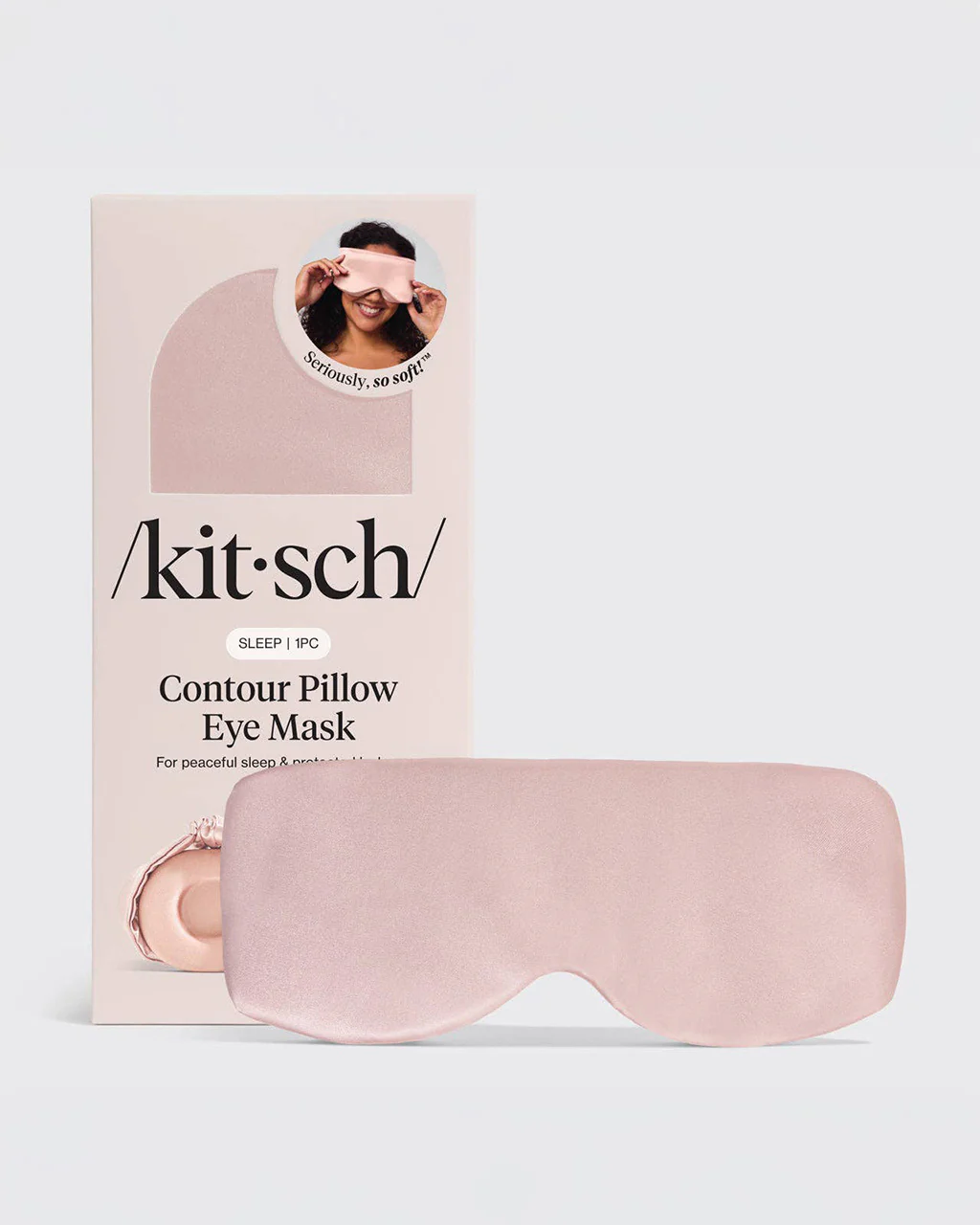 Blush Satin Pillow Eye Mask