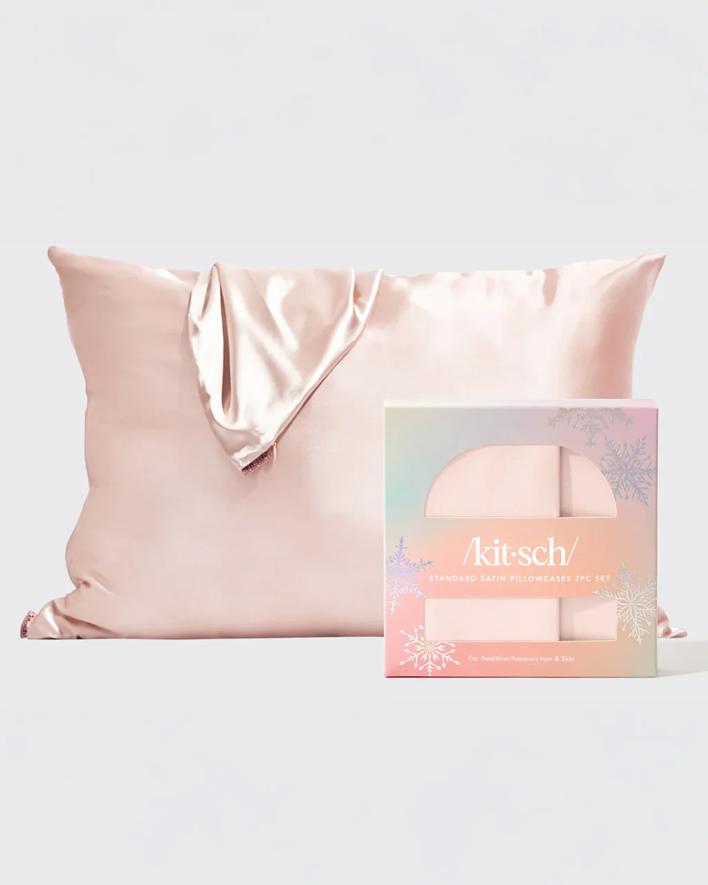 Blush Satin Pillowcase - Set of 2