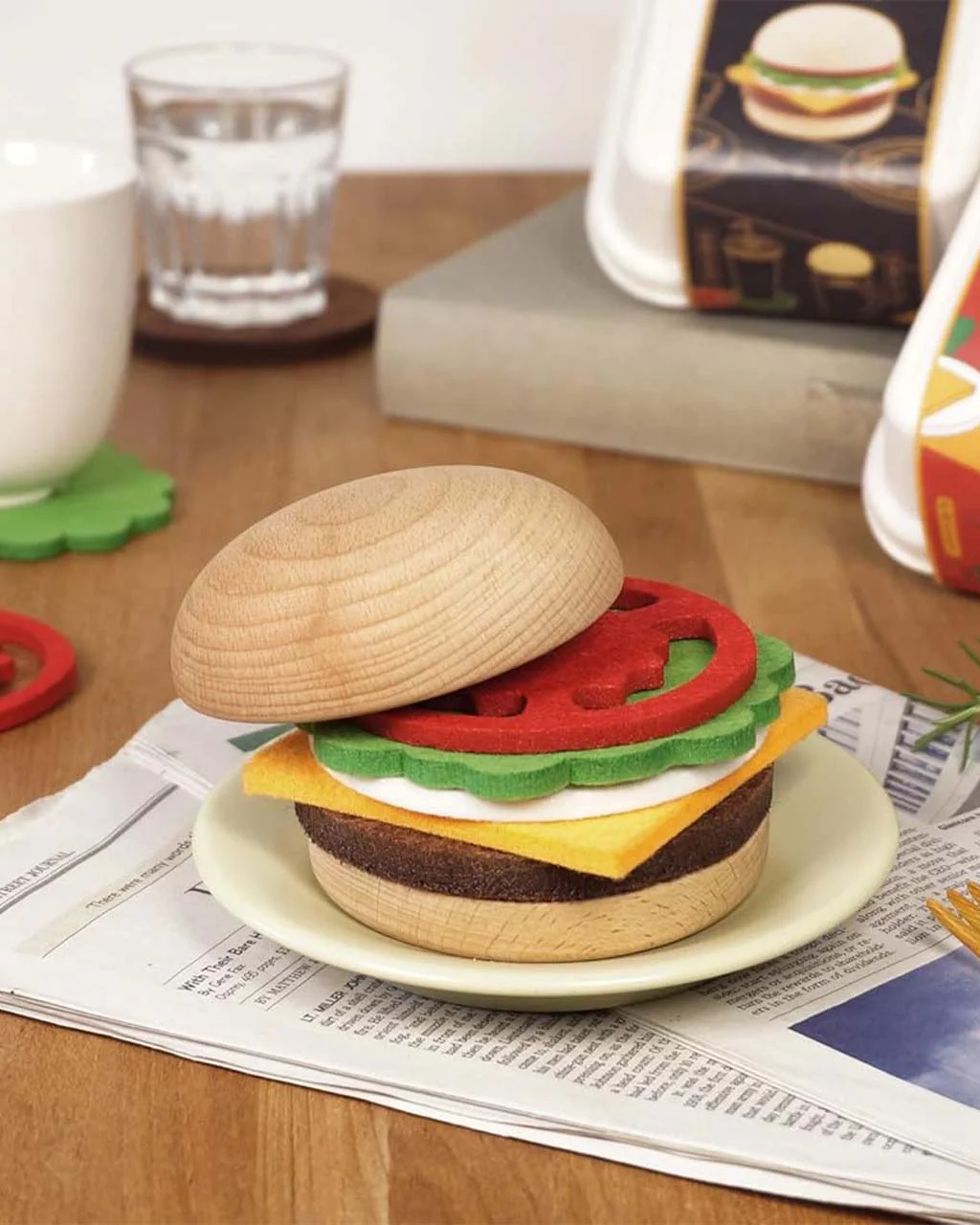 Burger Coaster Set