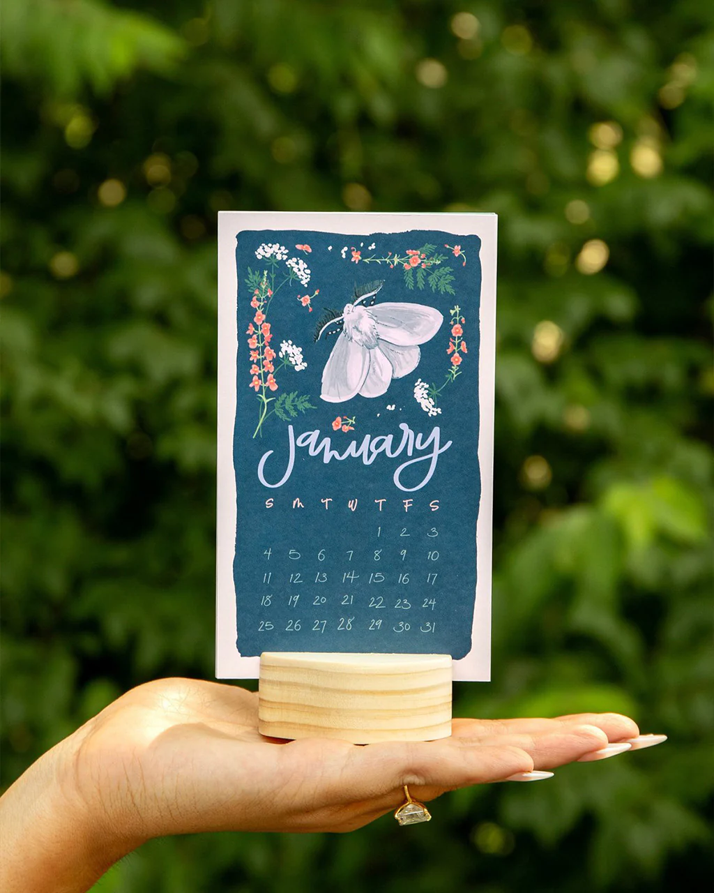 Butterfly Garden 2026 Mini Desk Calendar