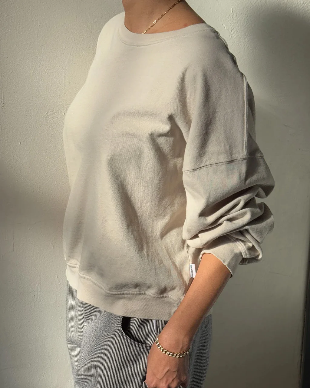 Cali Jersey Sweatshirt - Rice