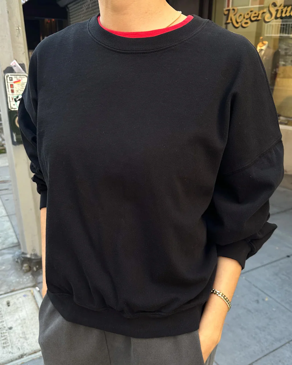 Cali Jersey Sweatshirt - True Black