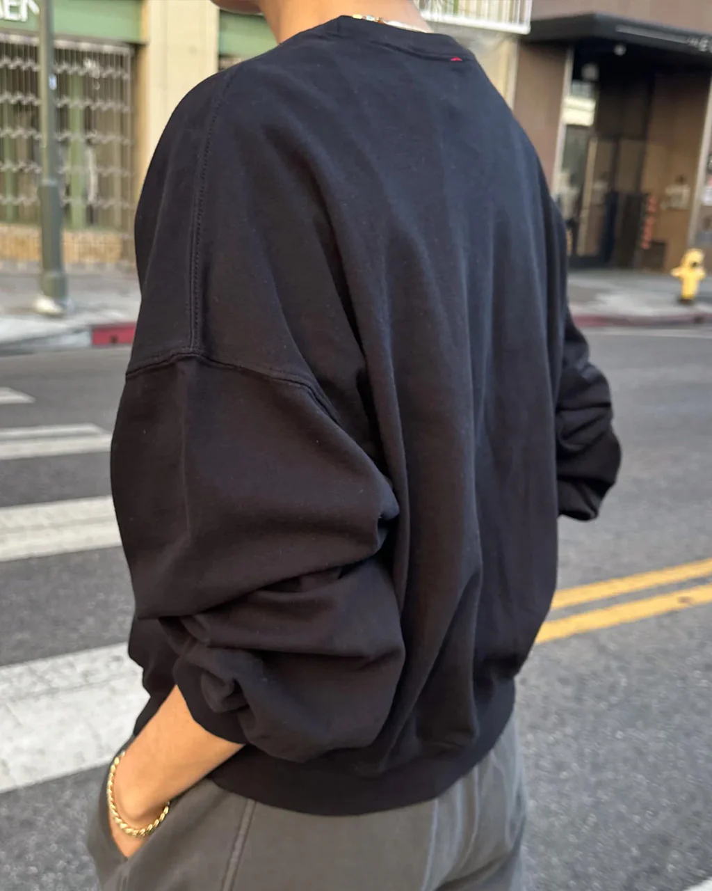Cali Jersey Sweatshirt - True Black
