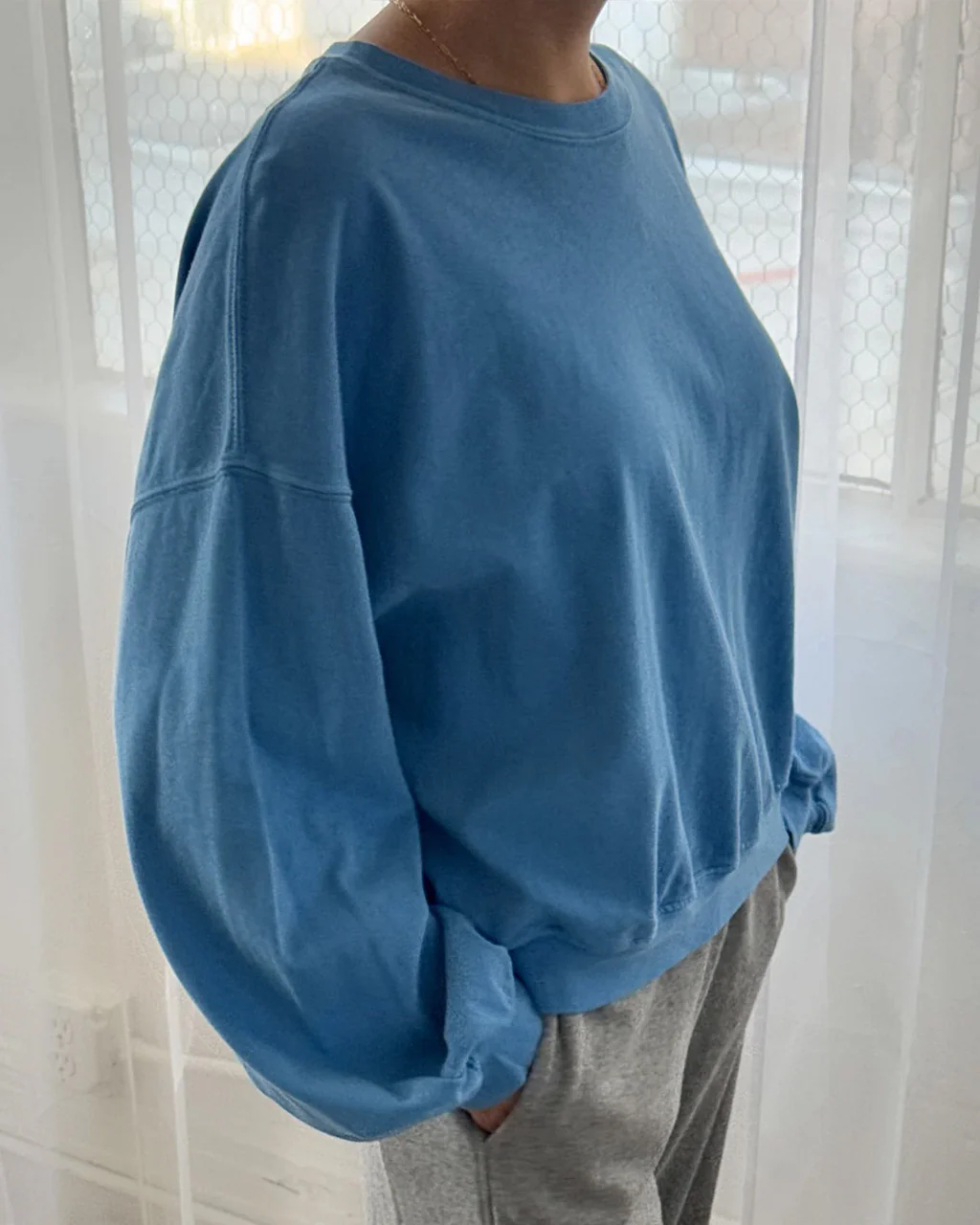 Cali Jersey Sweatshirt - Yacht Blue