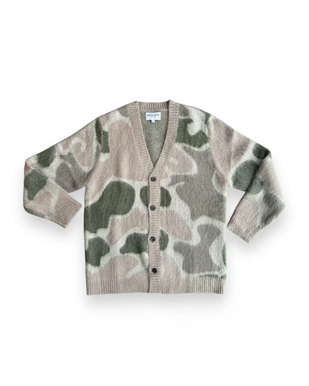 Camo Mohair Cardigan