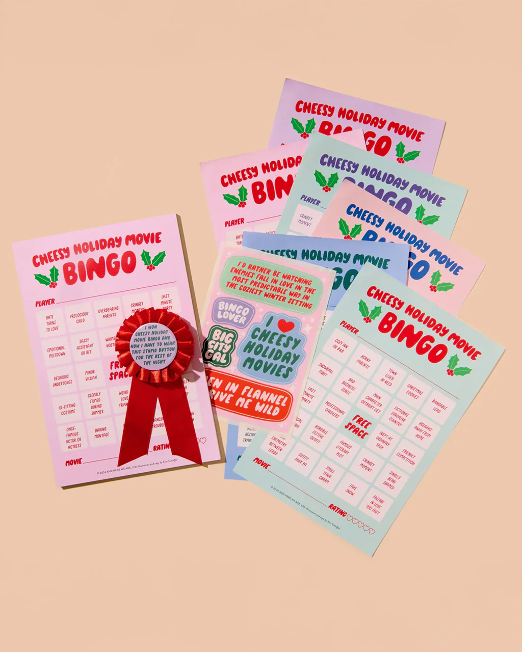 Cheesy Movie Bingo - Cheesy Holiday Movie