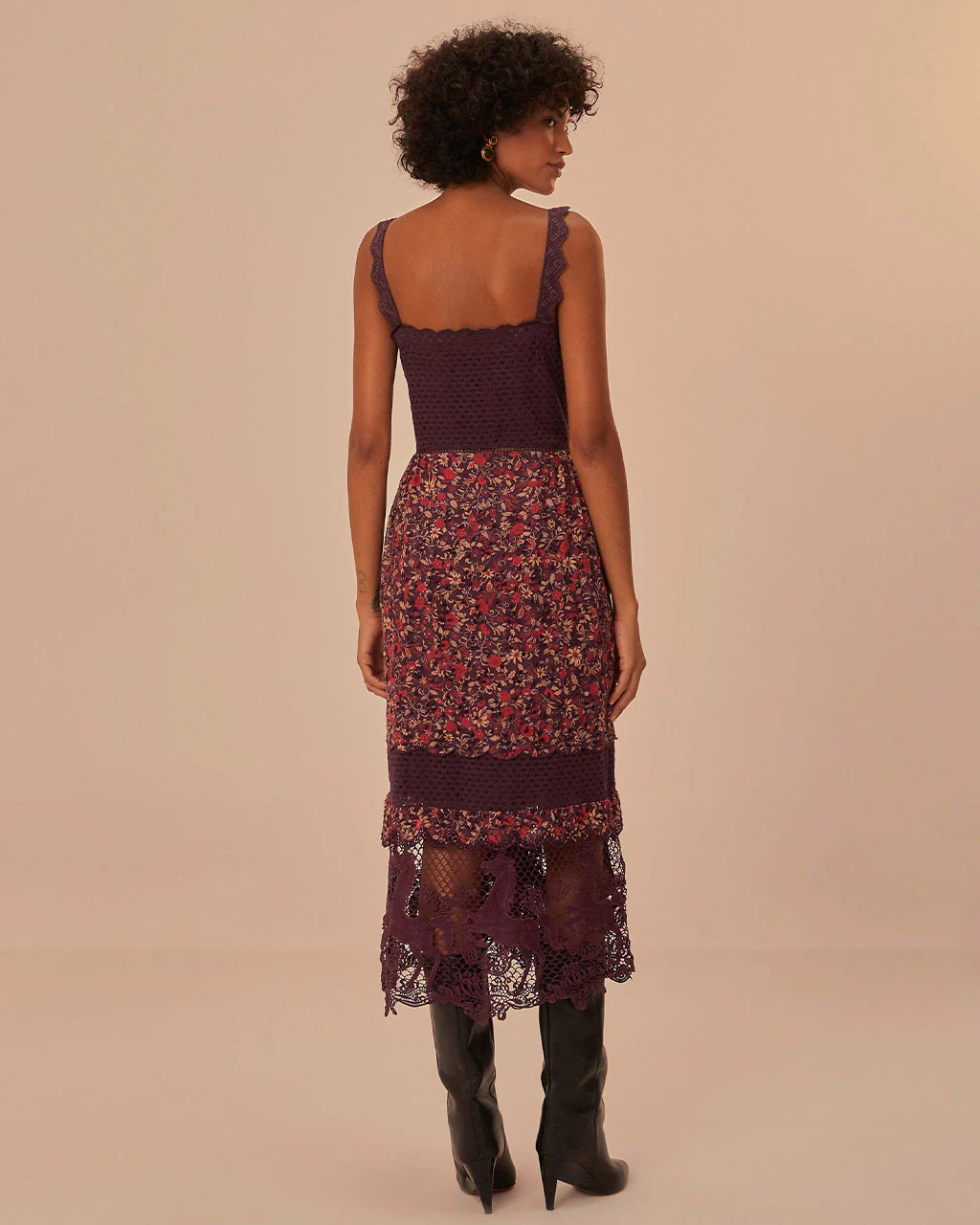 Chelsea Garden Lace Sleeveless Midi Dress