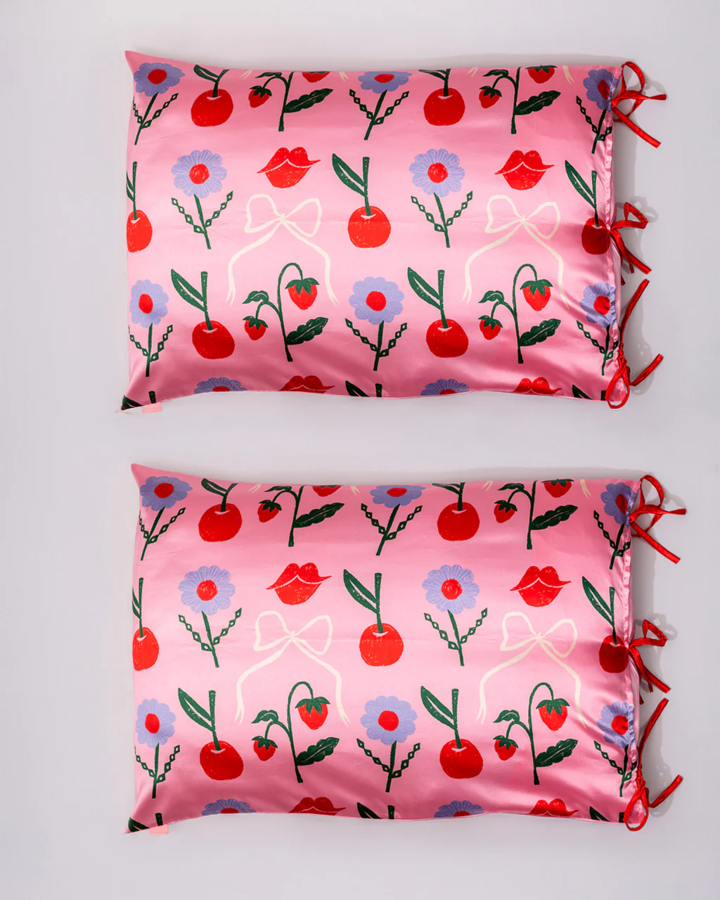 Cherry Lips Pillowcase Set