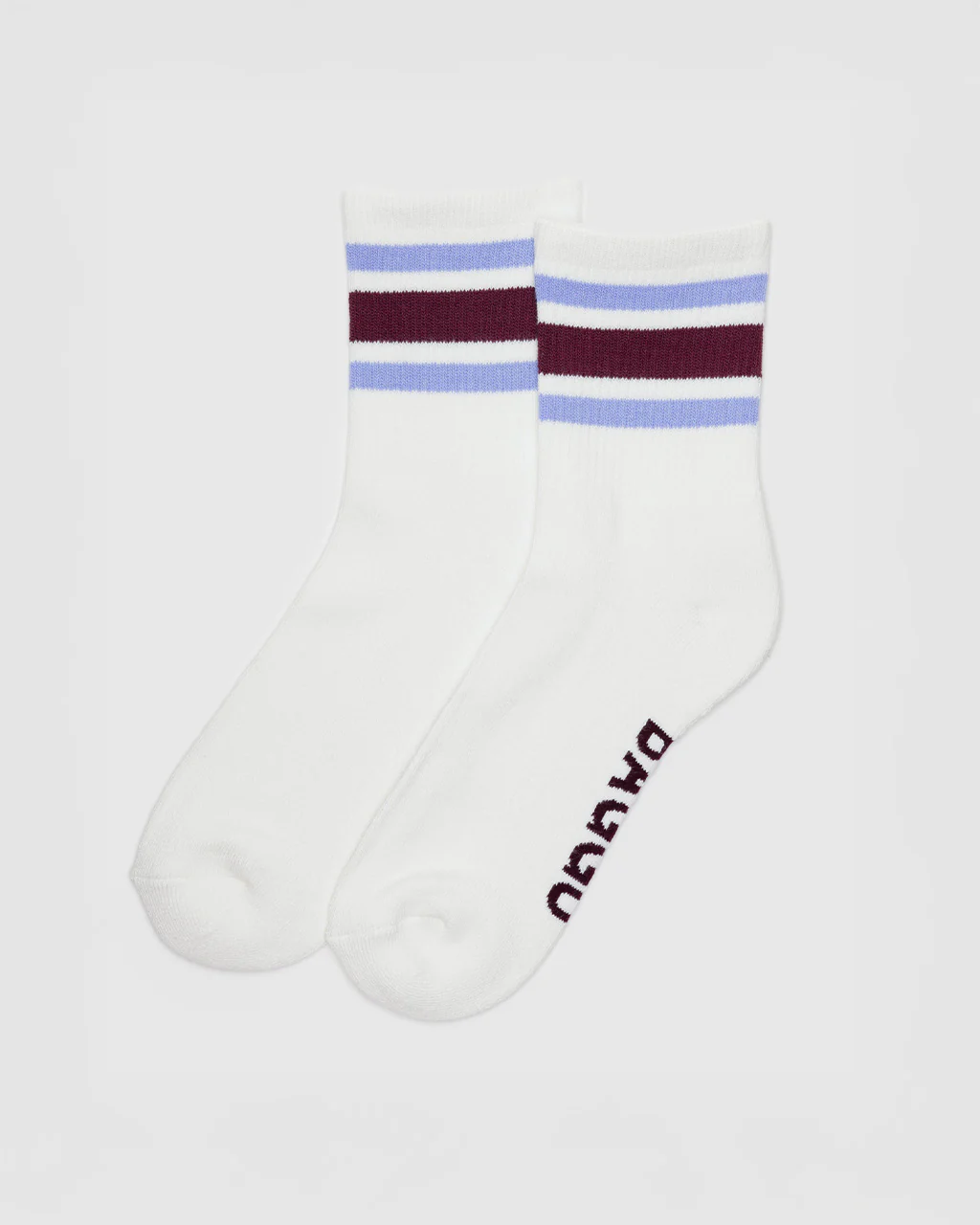 Ribbed Socks - Ivory Stripe