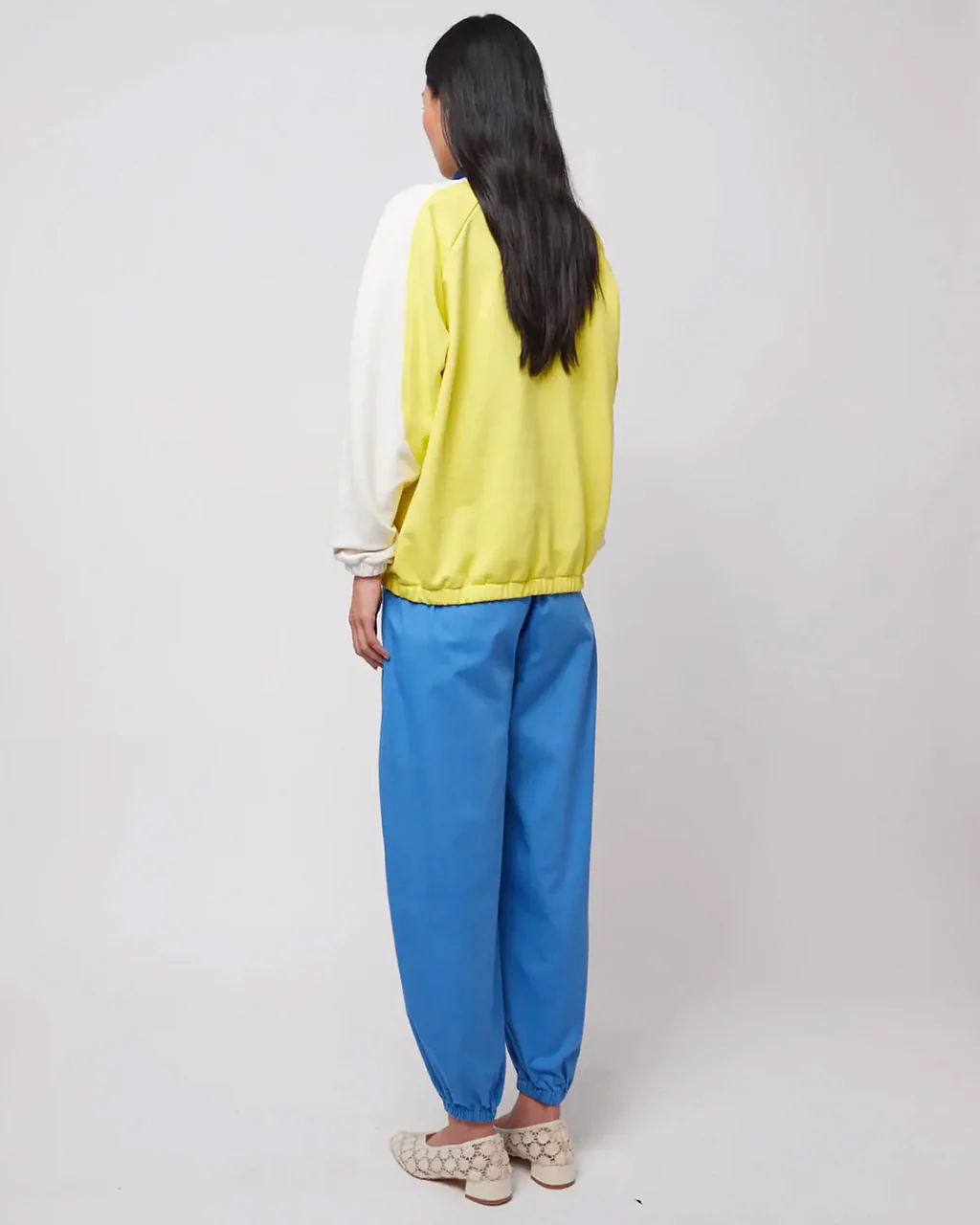 Color Block Zipper Sweatshirt