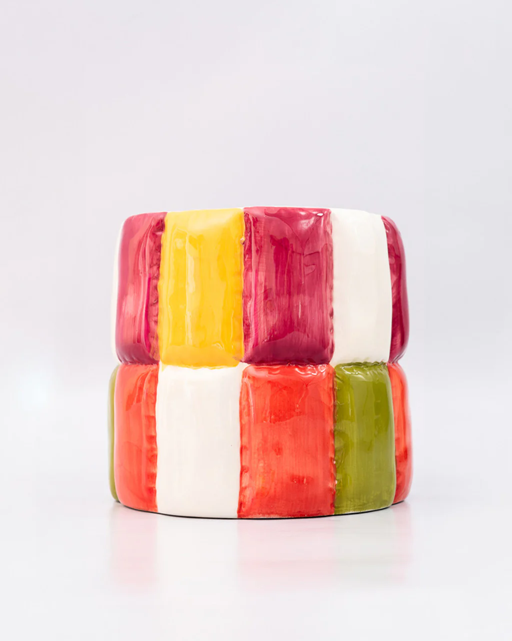 Colorblock Ceramic Planter