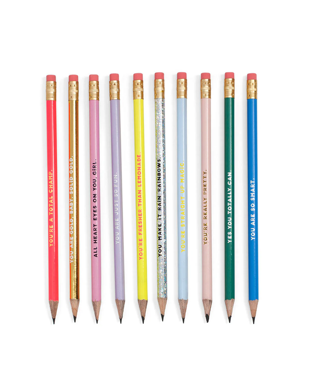 Compliment Pencil Set - Assorted Set of Ten
