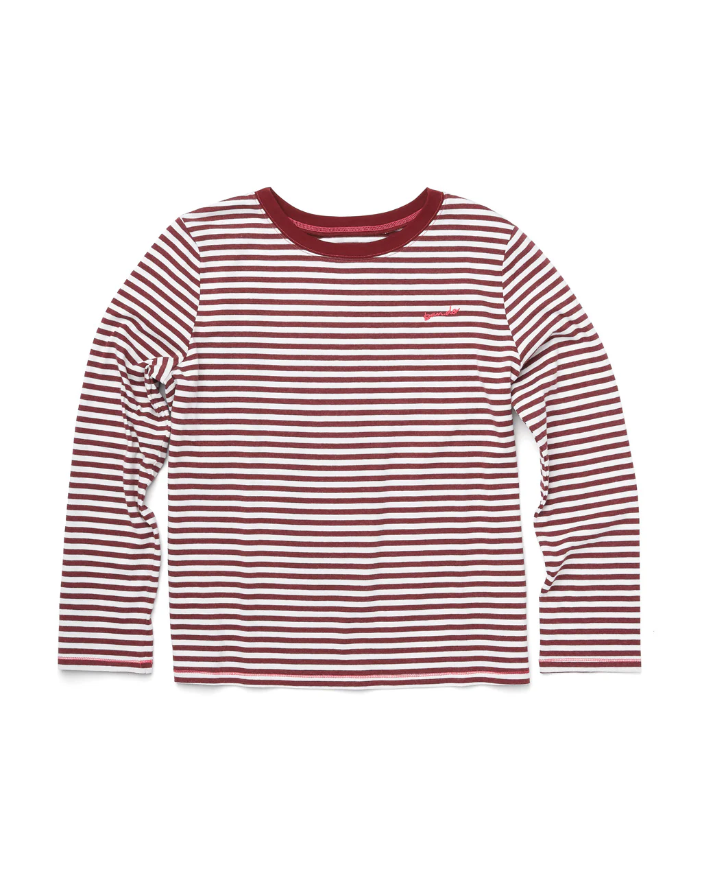 Dahlia Stripe Long Sleeve Boxy Tee