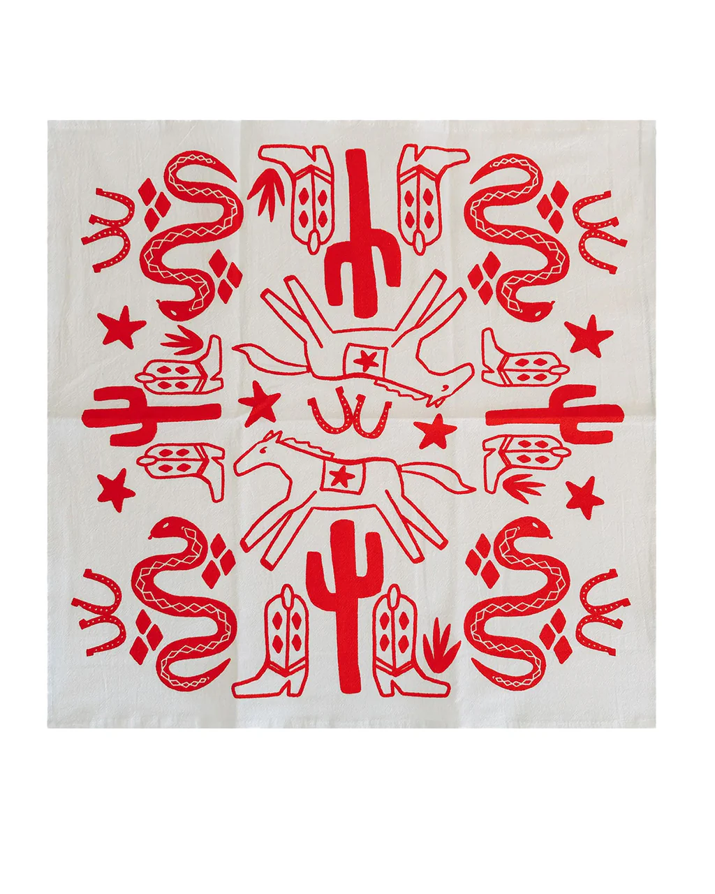 Desert Red Tea Towel