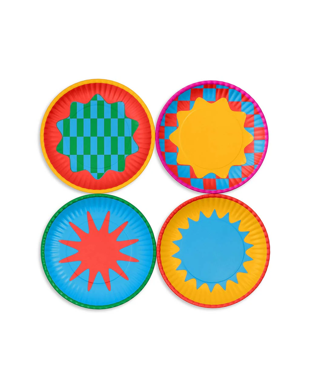Dessert Plate Set - Colorblock