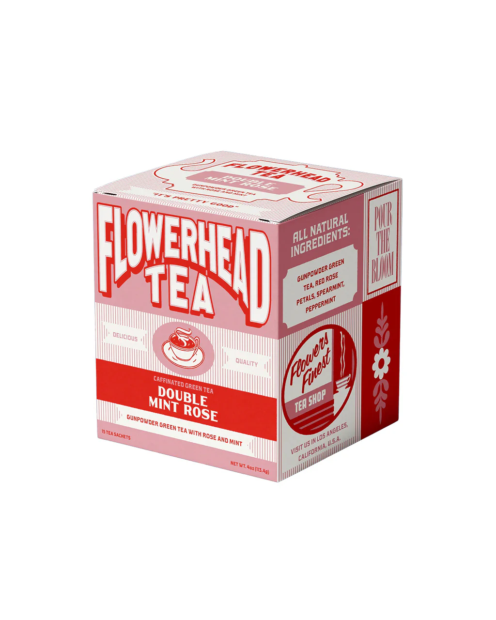 Double Mint Rose Tea Bags