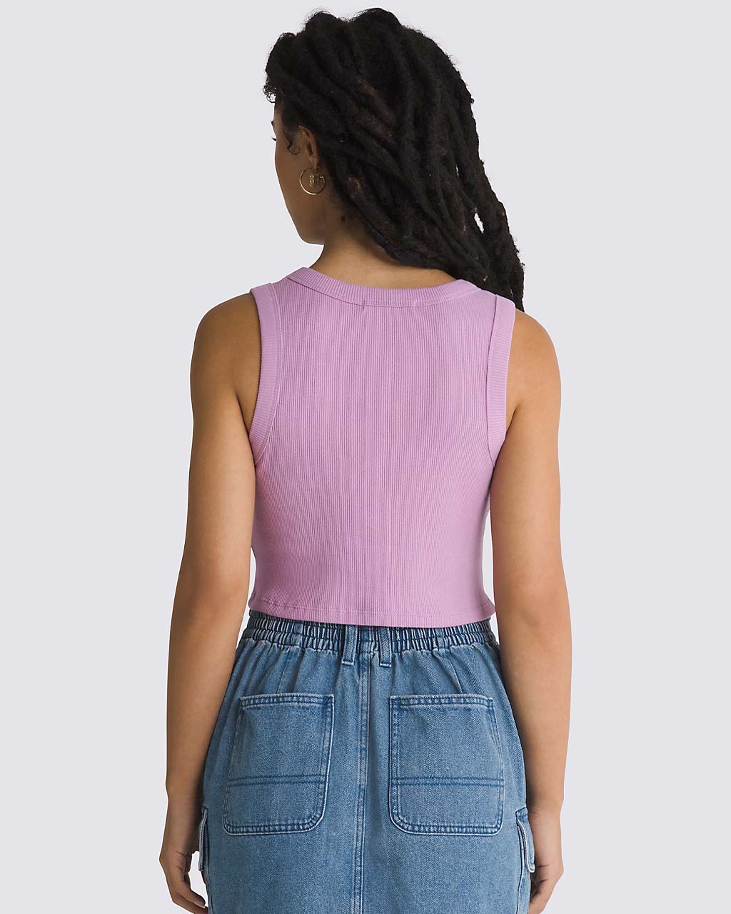 Drew Rib Tank - Smoky Grape