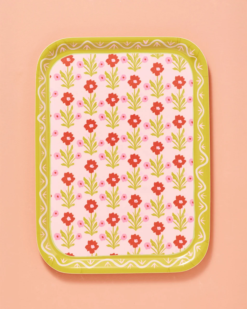 Flower Bent Birch Serving Tray