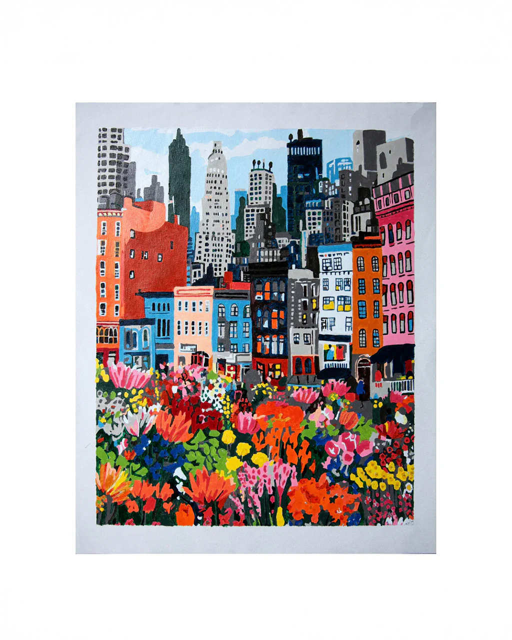 Flower Market Paint By Numbers - NYC