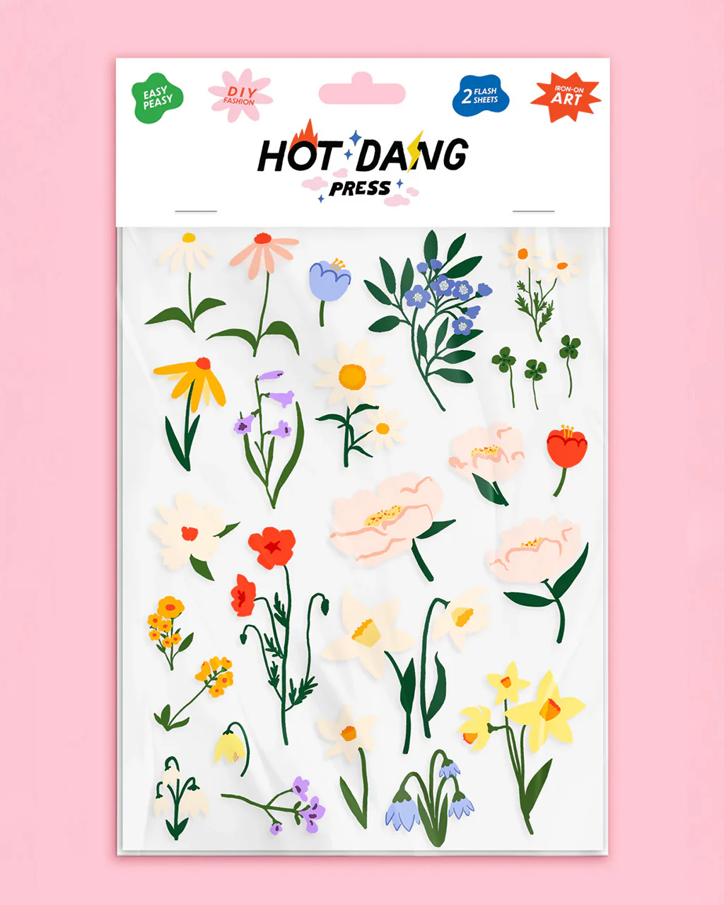 Flowers Always Iron-On Sheet Set