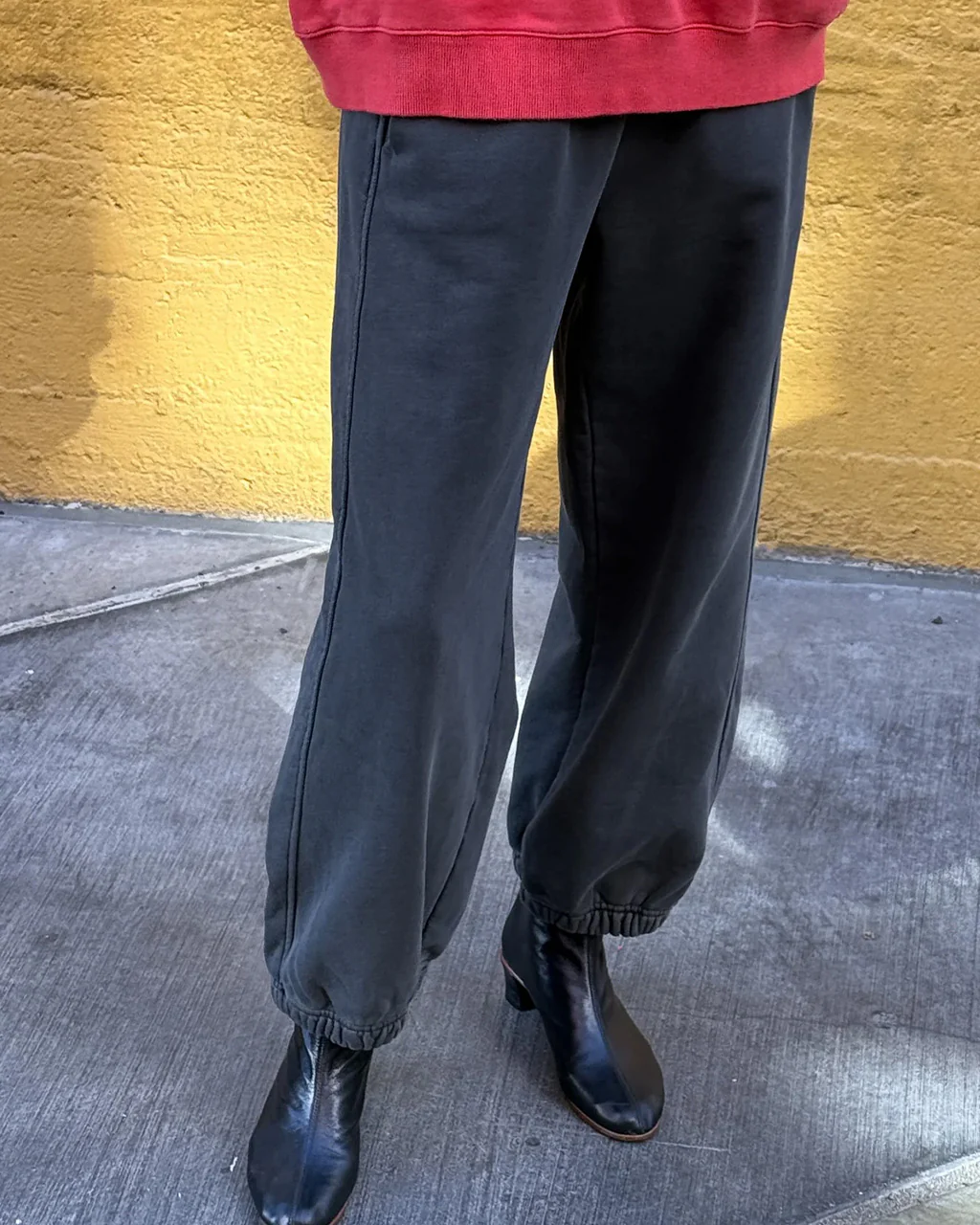 French Terry Balloon Pants - Coal
