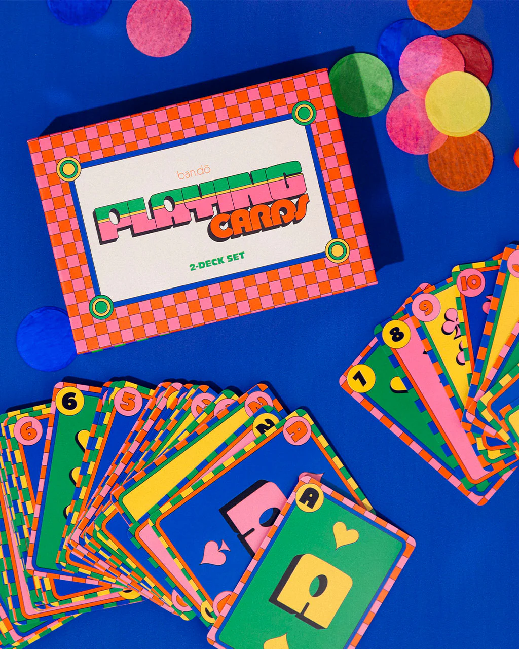 Game Night! Double Deck Playing Cards - Colorful