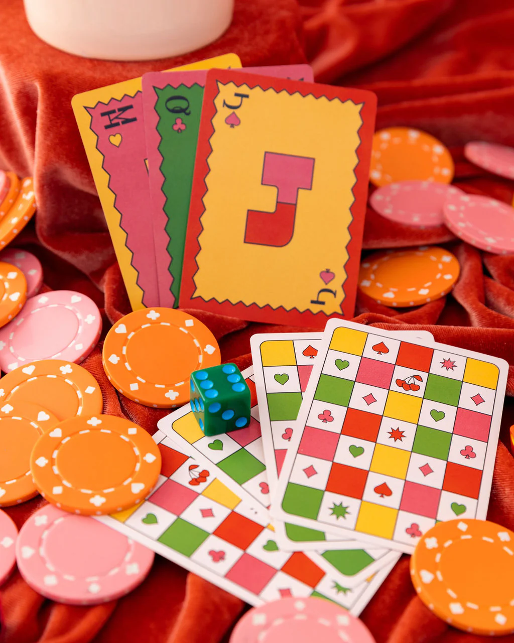 Game On! Waterproof Playing Cards - Colorful Checker