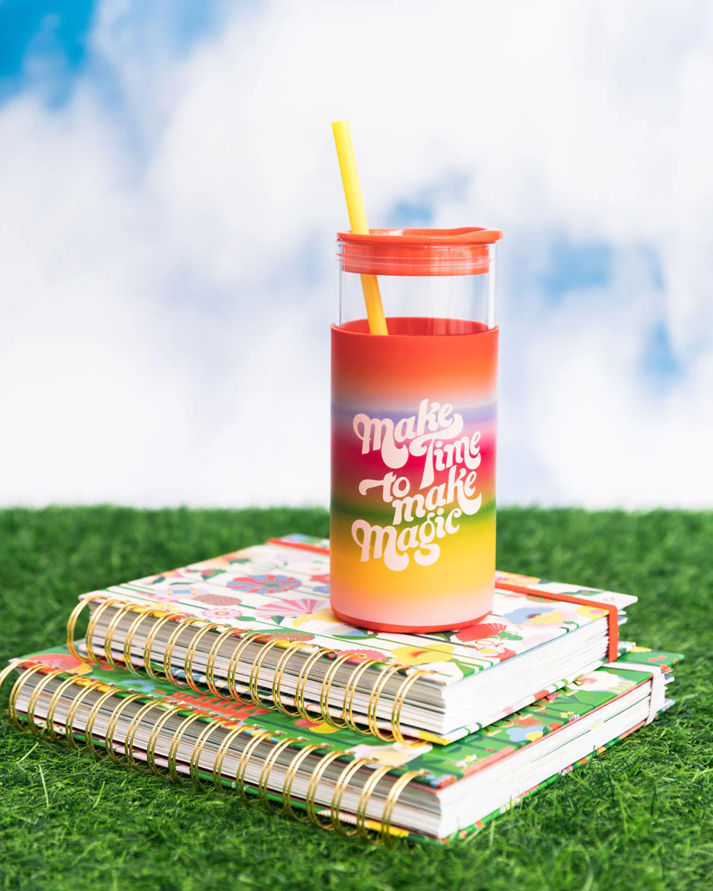 Glass Tumbler - Make Time to Make Magic