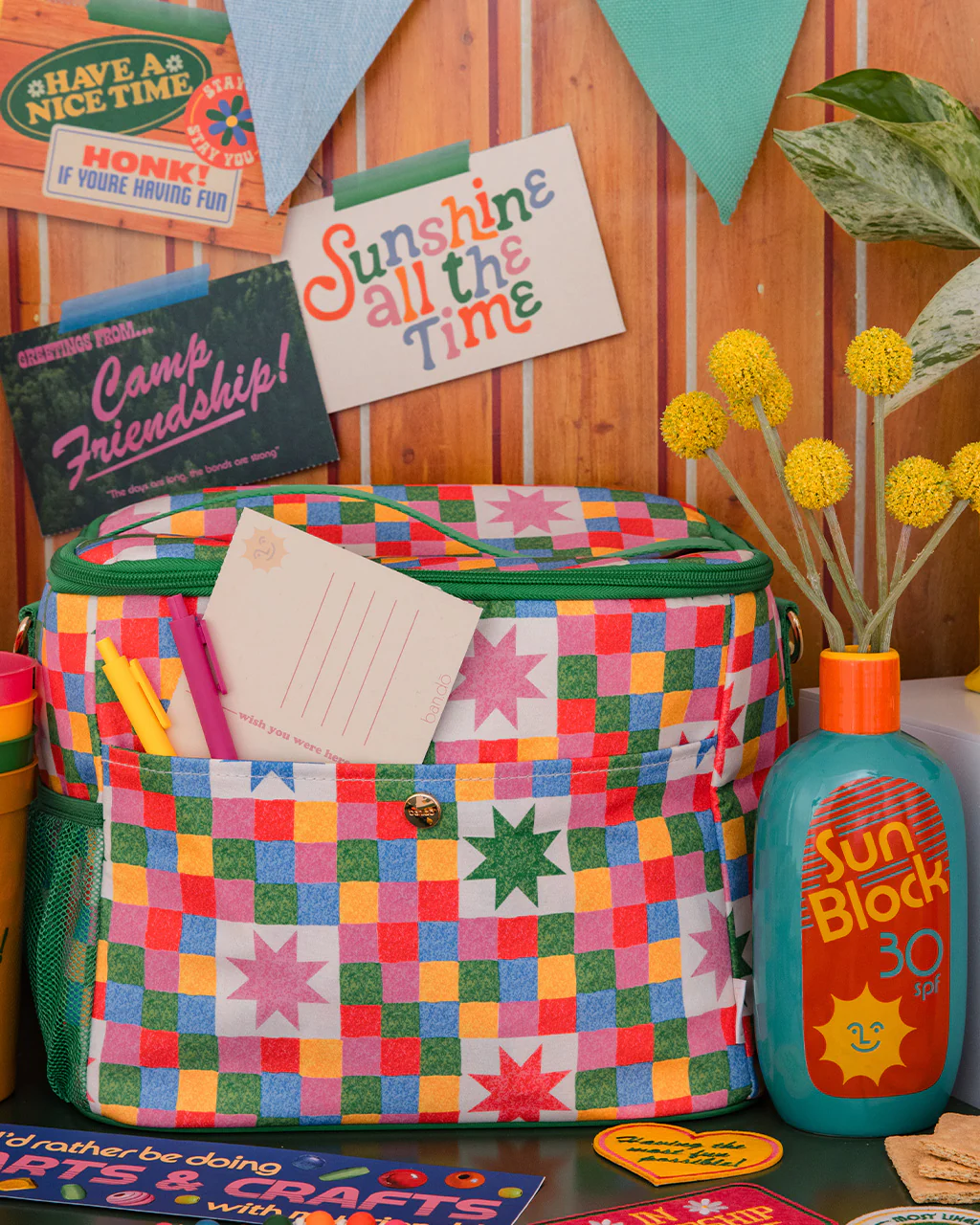 Cooler Bag - Checker Stars