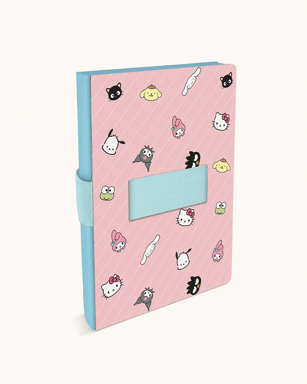 Hello Kitty & Friends Casey Notebook - Pink Pinstripe